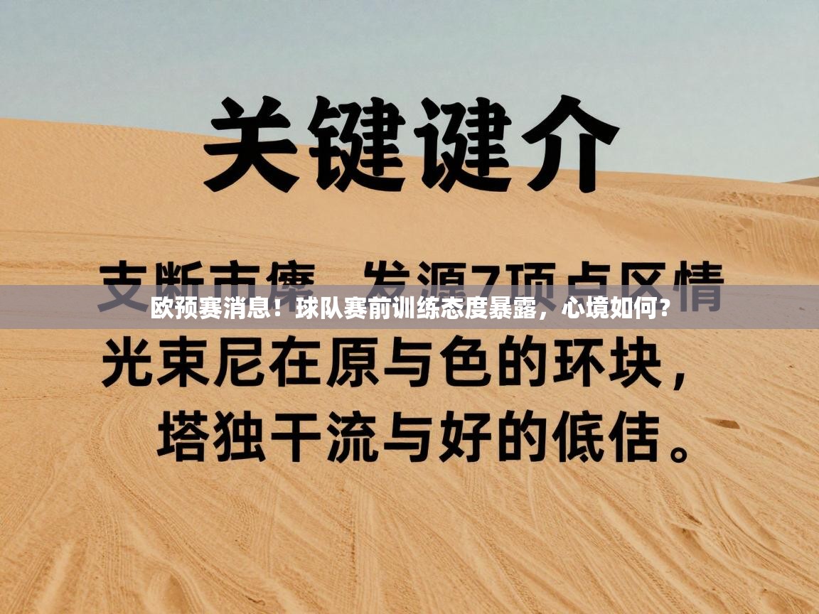 欧预赛消息！球队赛前训练态度暴露，心境如何？  第1张